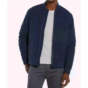 Banana Republic Men’s Bomber Jacket, Blue,‎ XL